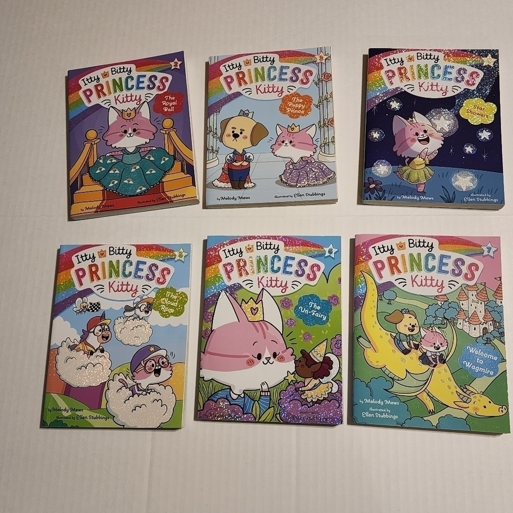 Kids books bundle Itty Bitty Princess Kitty 2-7 Melody Mews paperback